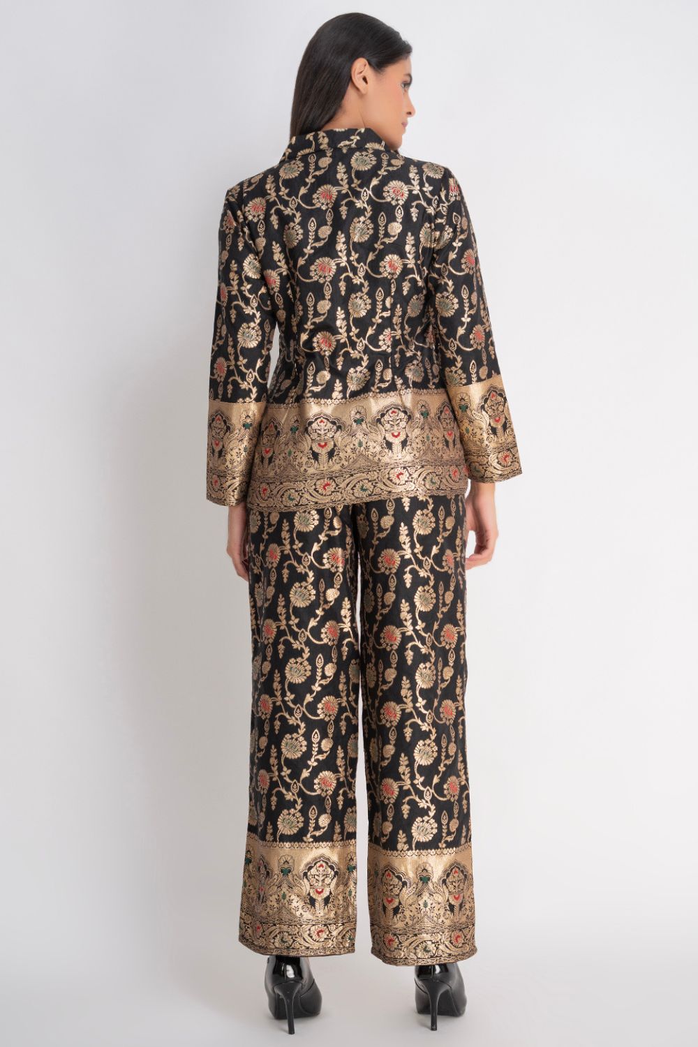 Midnight Brocade Pant Suit